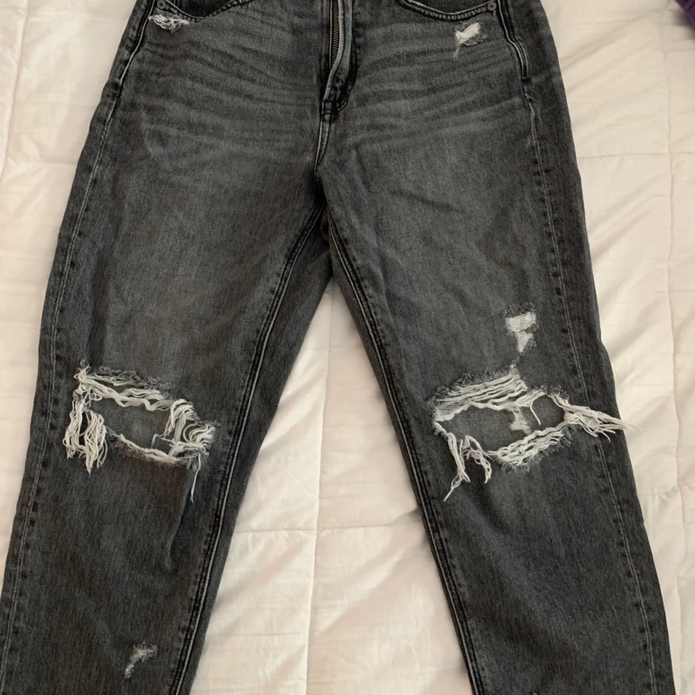 American eagle black mom jeans